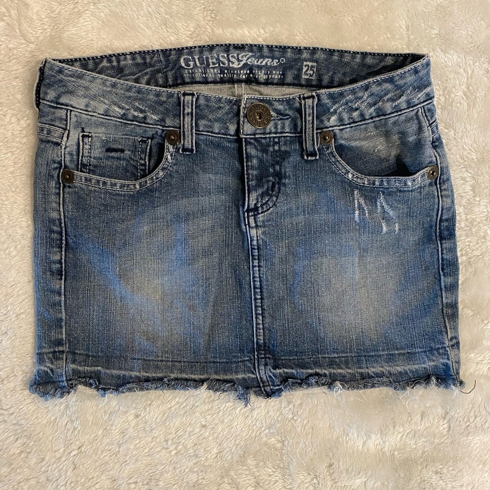 Guess jean skirt